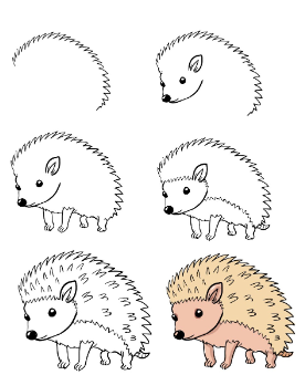 Desenhos de Ouriços