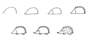 Desenhos de Ouriço pequeno