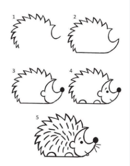Desenhos de Ouriço simples