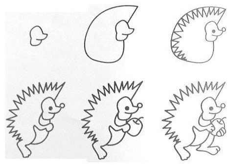 Desenhos de Passeio do ouriço