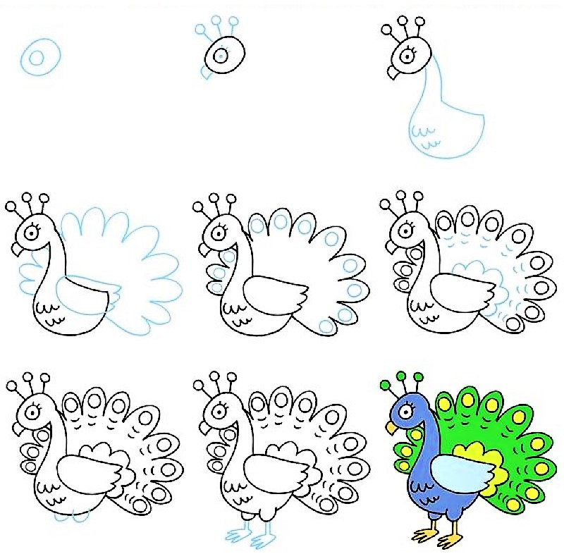 Desenhos de Pavões