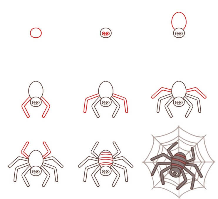 Desenhos de Sorriso de aranha