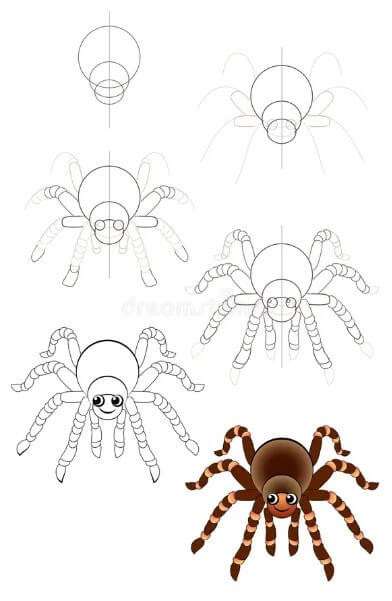 Desenhos de Sorriso de aranha simples