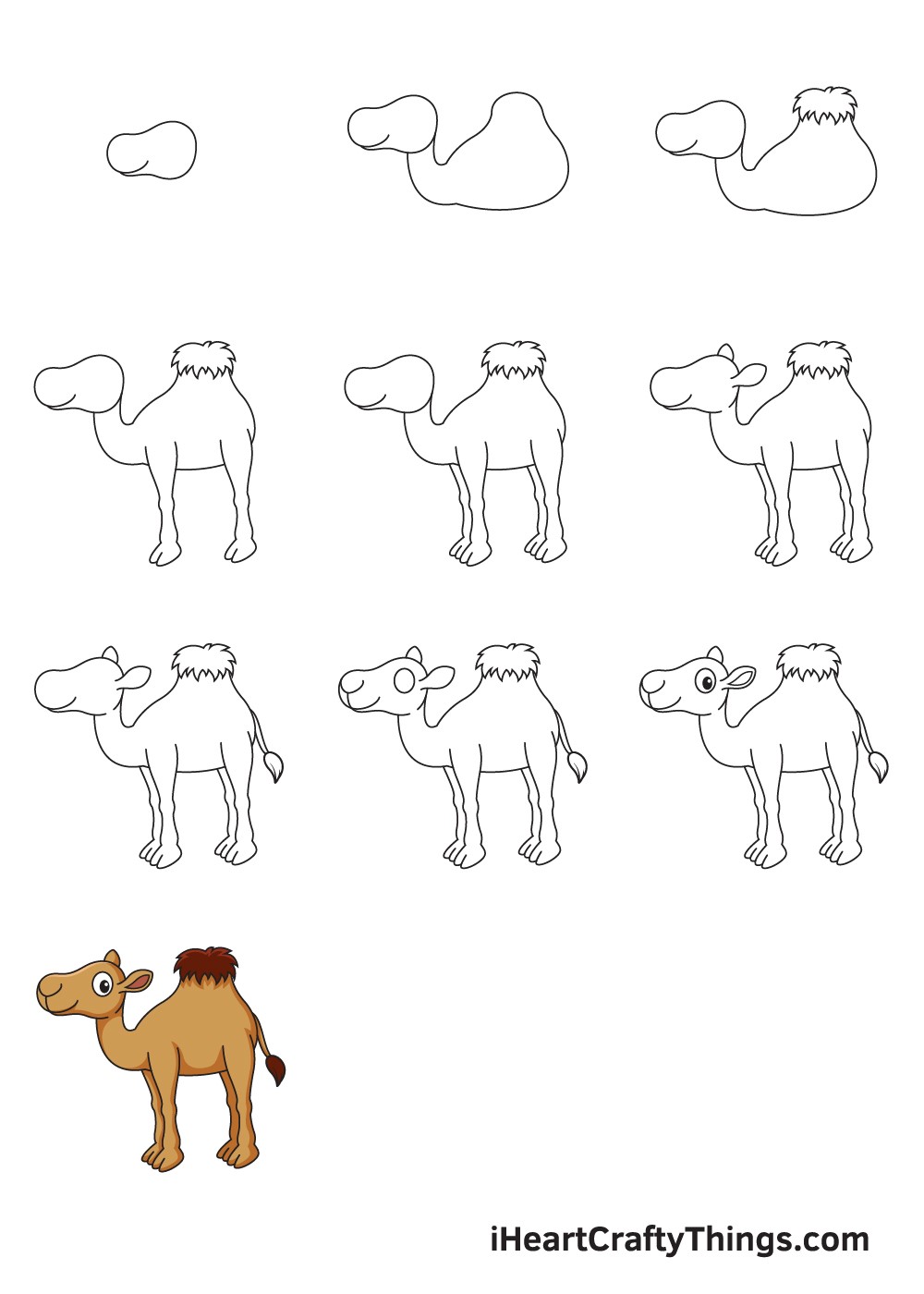 Desenhos de Um camelo
