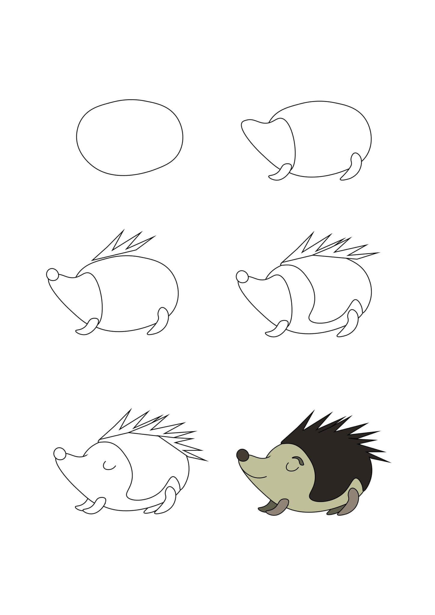 Desenhos de Um ouriço