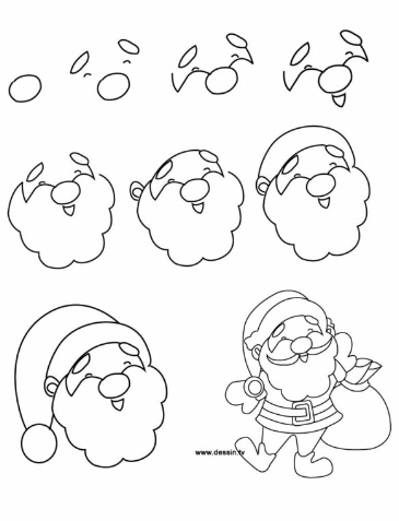 Desenhos de Um simples Papai Noel