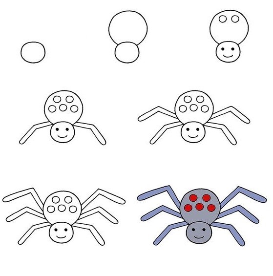 Desenhos de Uma aranha