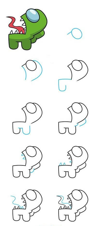 Desenhos de Among Us Monstro