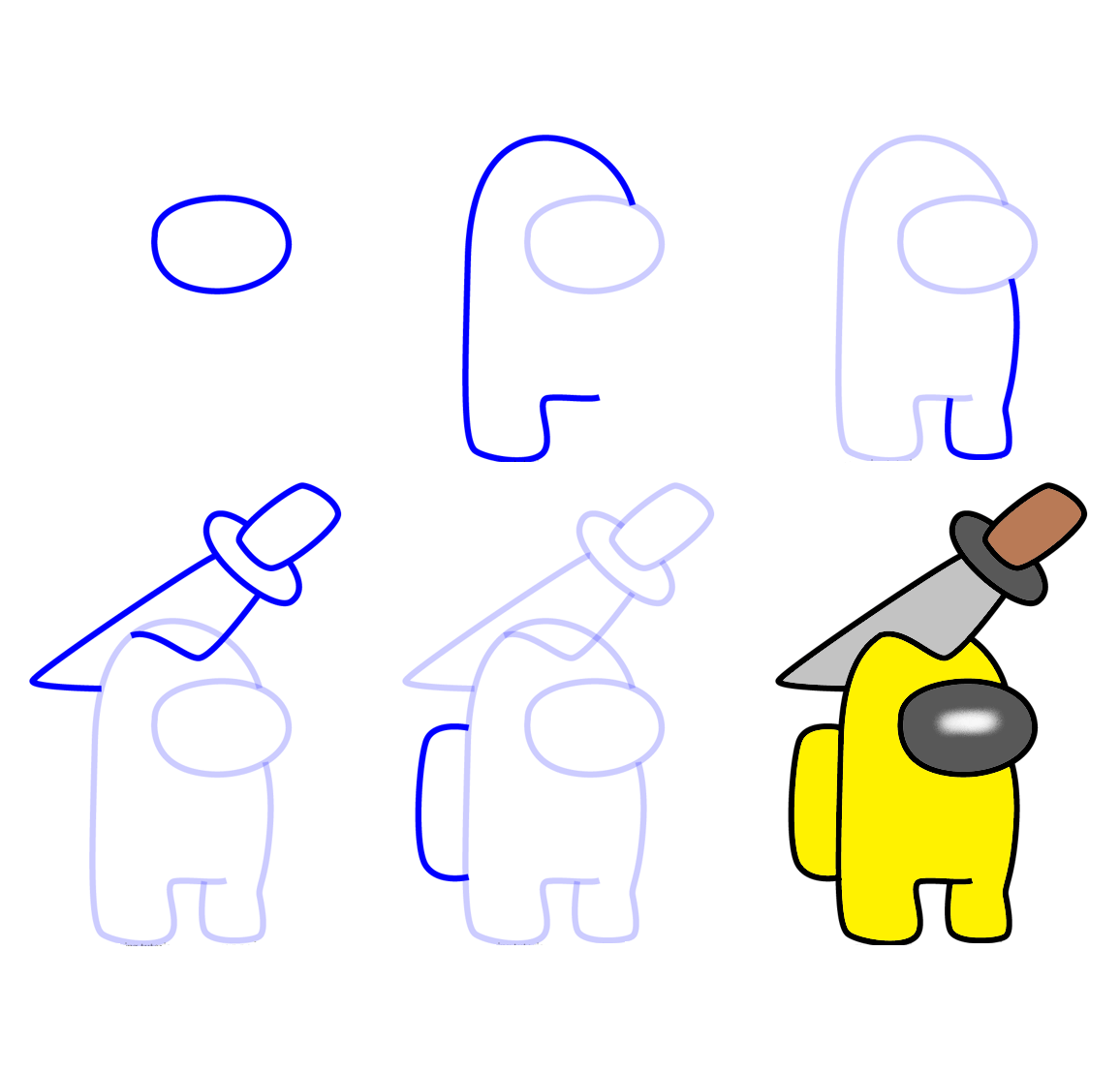 Desenhos de Among Us perigoso