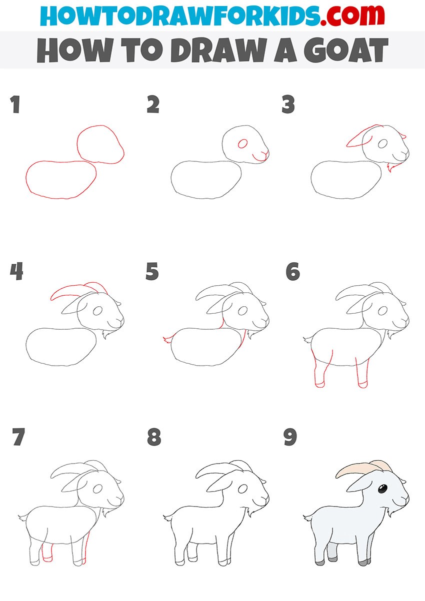 Desenhos de Cabra de impressão