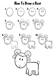 Desenhos de Cabra gratuita para crianças