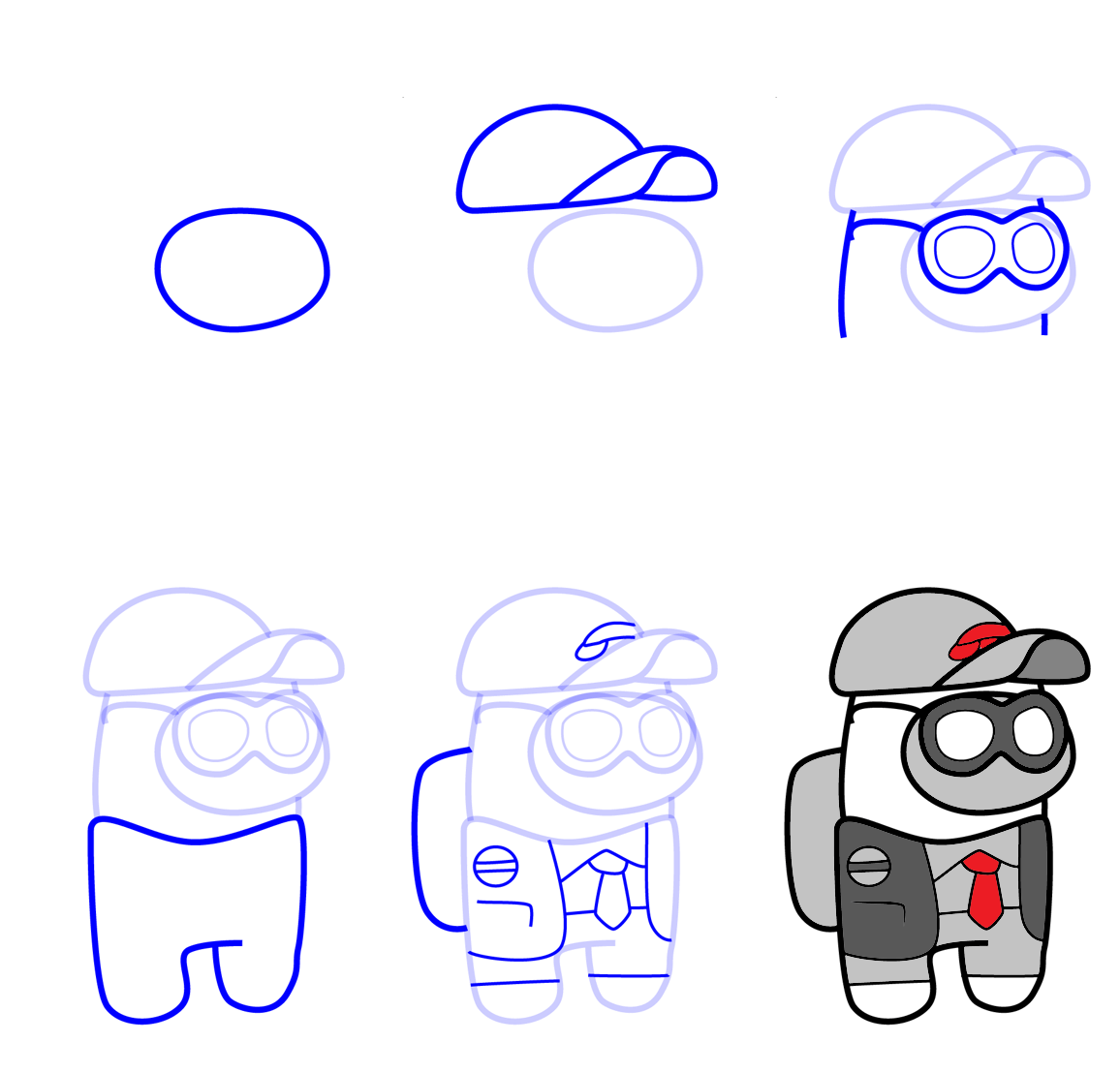 Desenhos de Estudante de Among Us