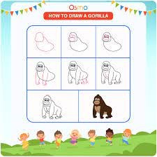 Desenhos de Gorila Básico para crianças