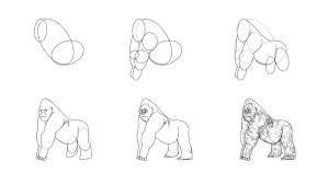Desenhos de Gorila de impressão