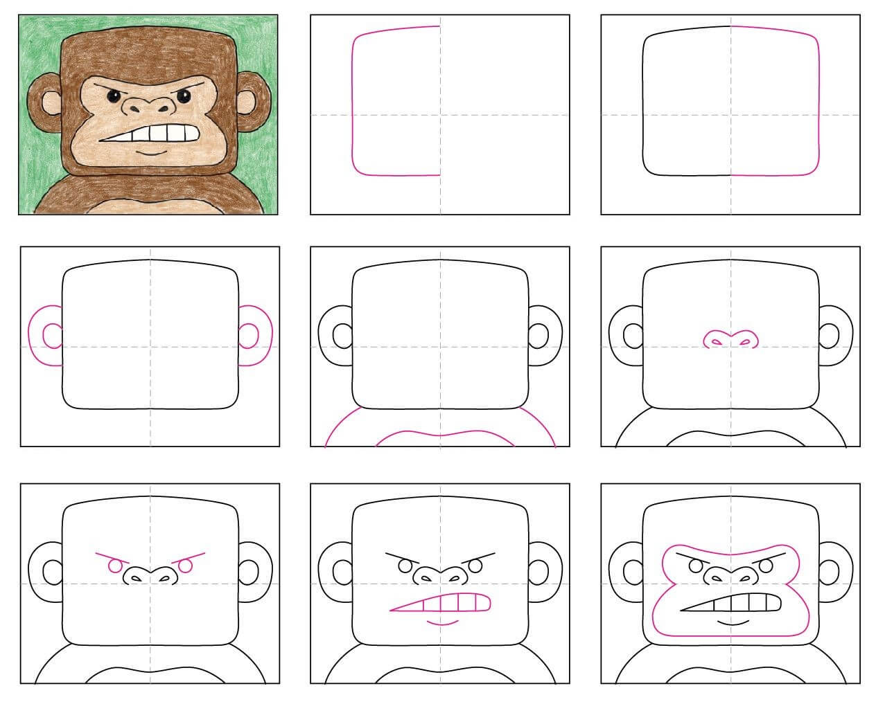 Desenhos de Gorila por formato
