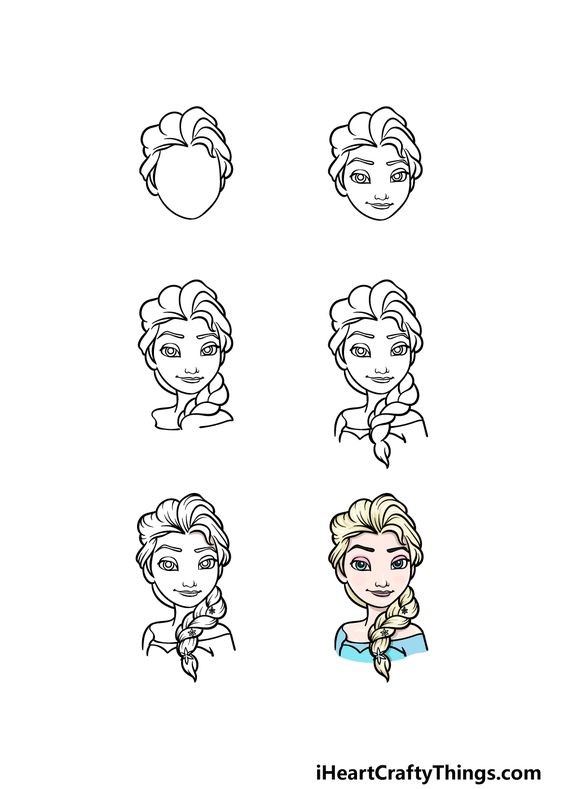 Desenhos de Princesa Elsa