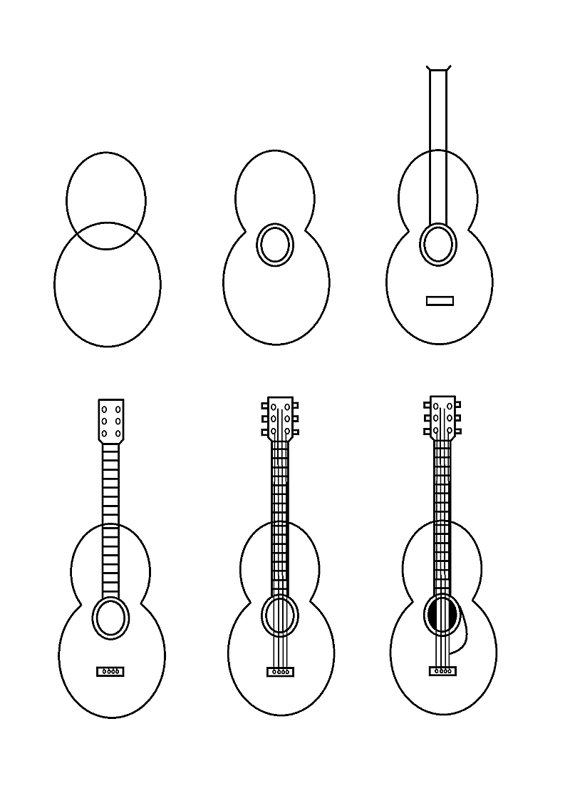 Desenhos de Ideias de guitarra 14