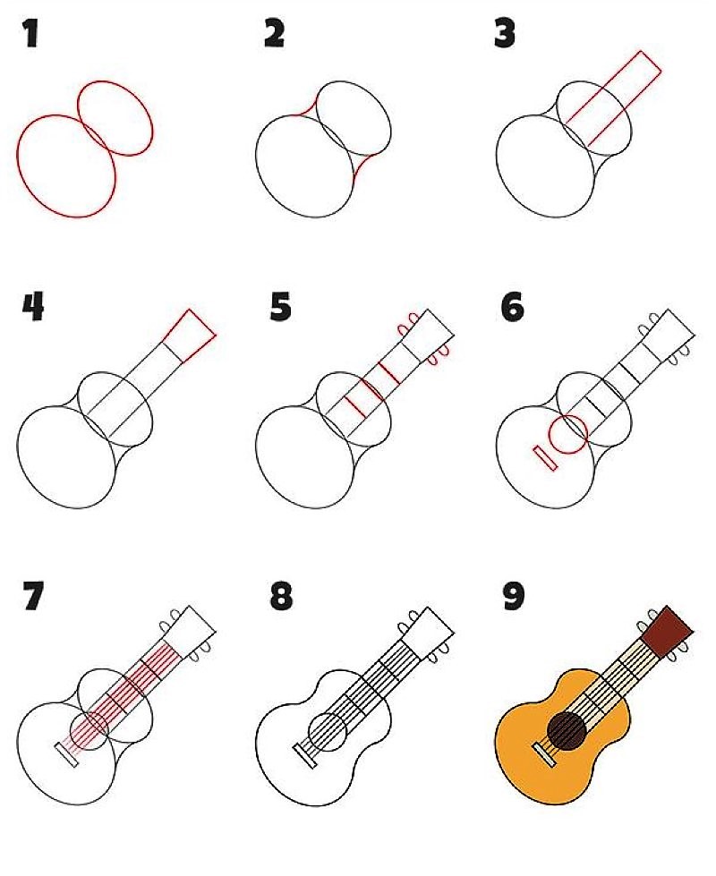 Desenhos de Ideias de guitarra 15