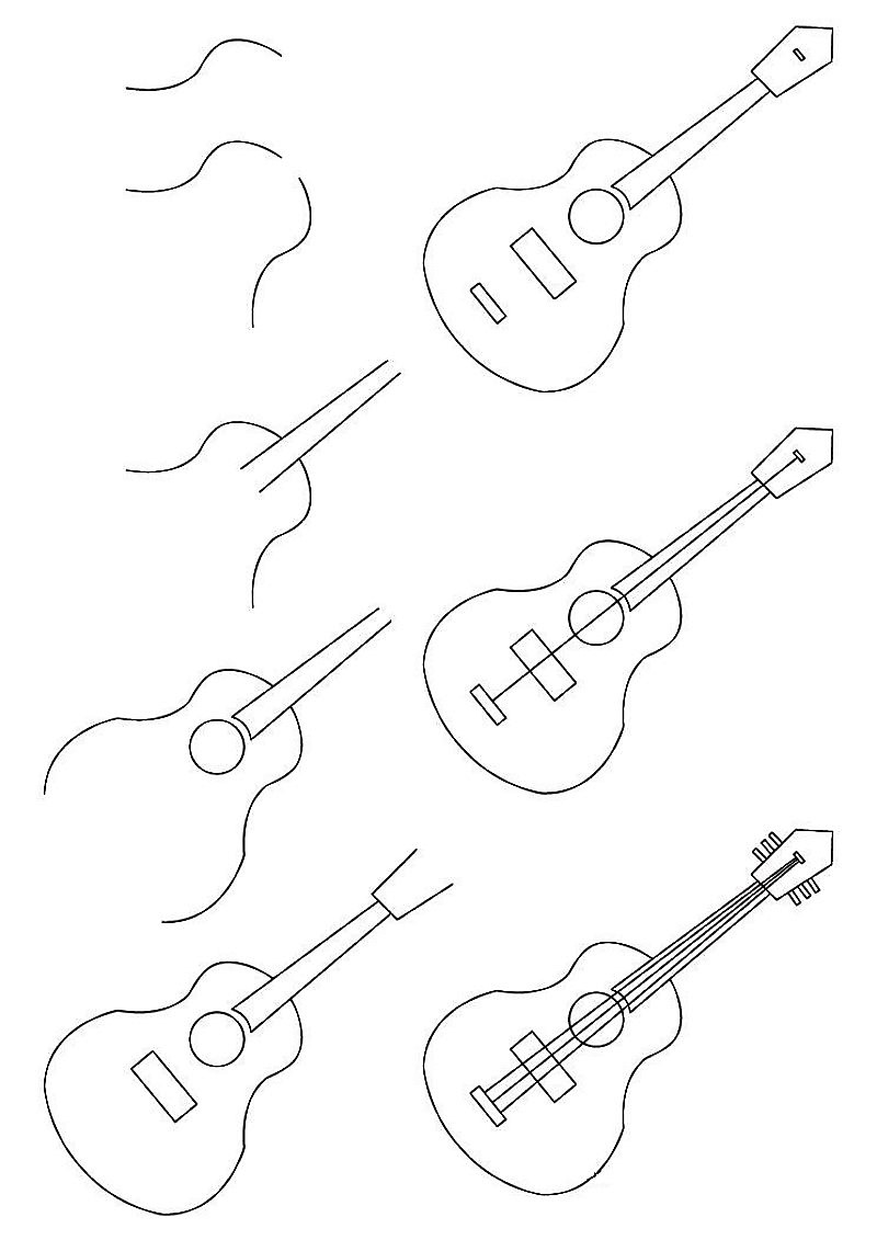 Desenhos de Ideias de guitarra 3