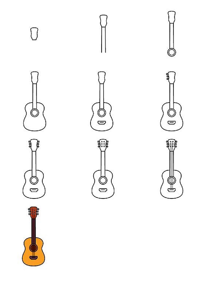 Desenhos de Ideias de guitarra 5