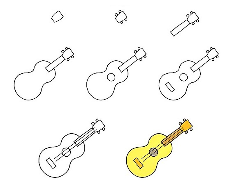 Desenhos de Ideias de guitarra 6