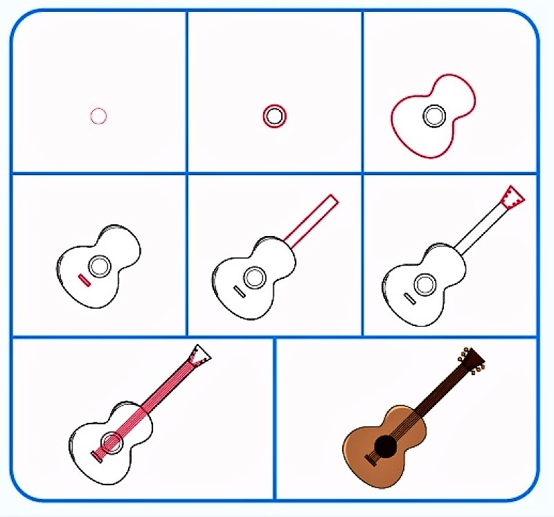 Desenhos de Ideias para guitarra 10