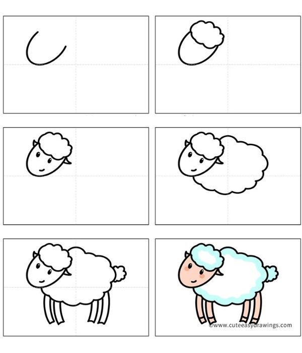 Desenhos de Impressão gratuita de ovelha