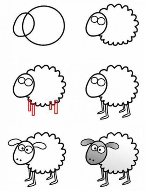 Desenhos de Imprimir ovelha