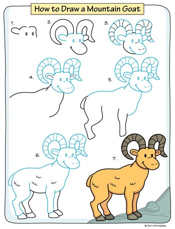 Desenhos de Montanha das Cabra