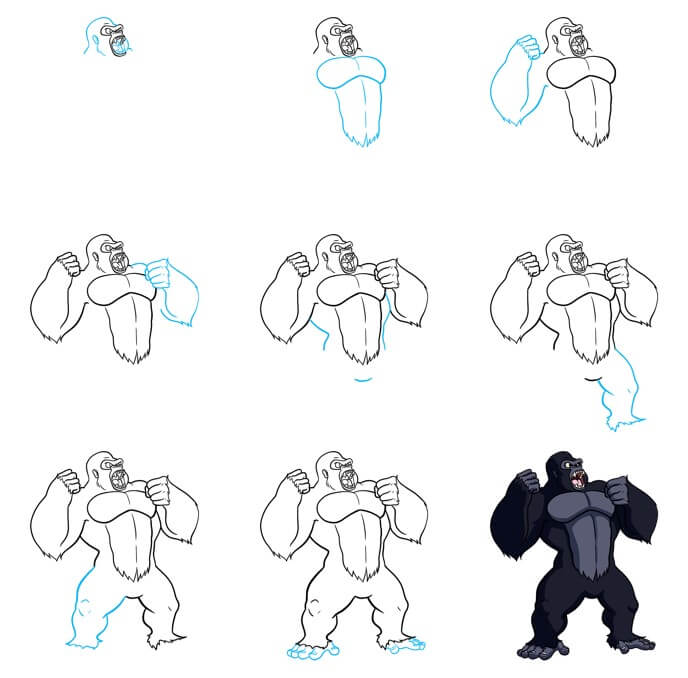 Desenhos de O gorila rugiu