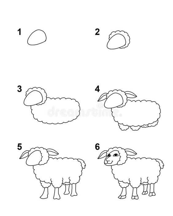 Desenhos de Ovelha Orgulhosa