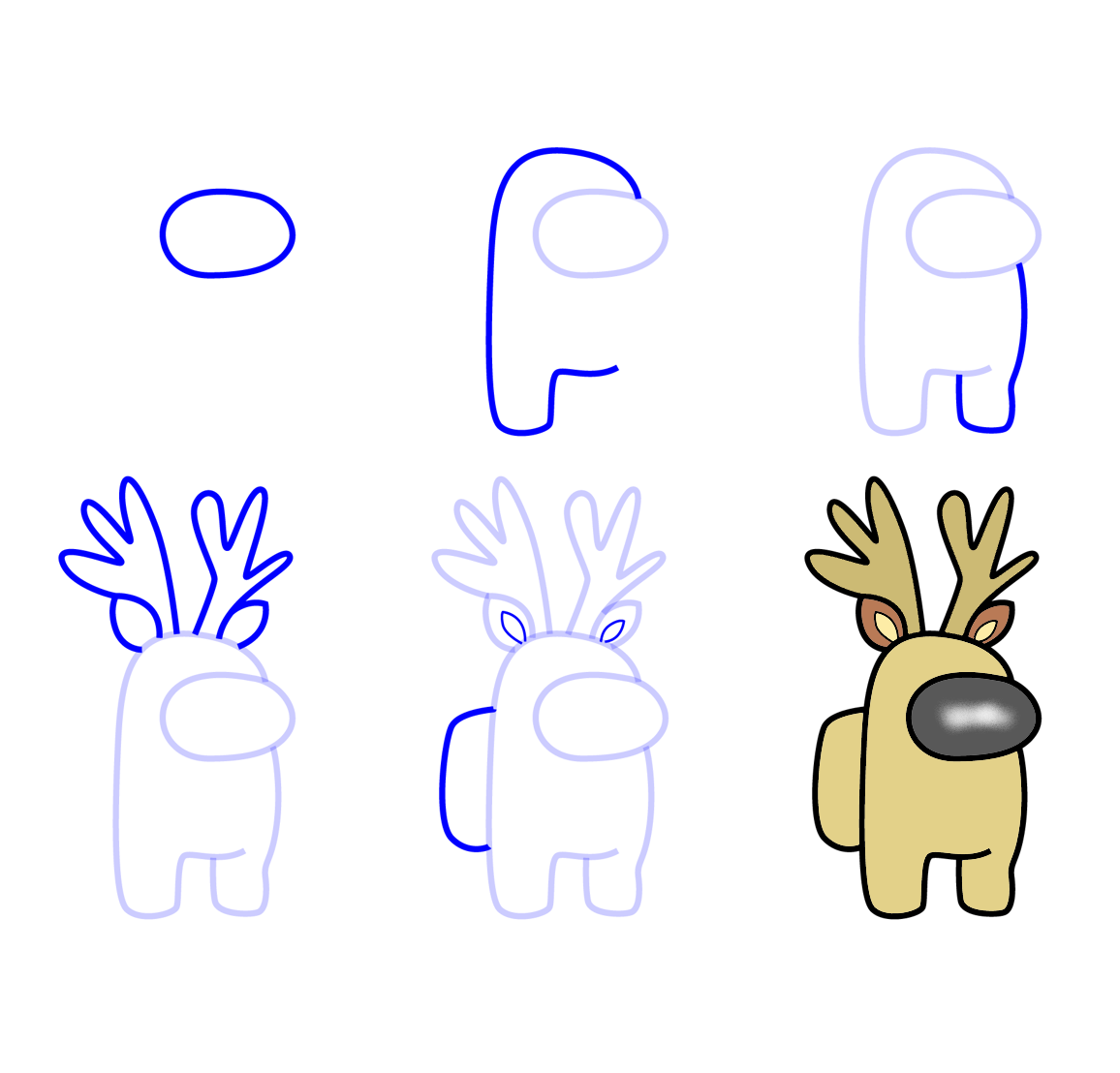 Desenhos de Peles de veado do Among Us