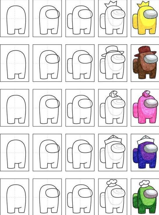 Desenhos de Personagem de Among Us