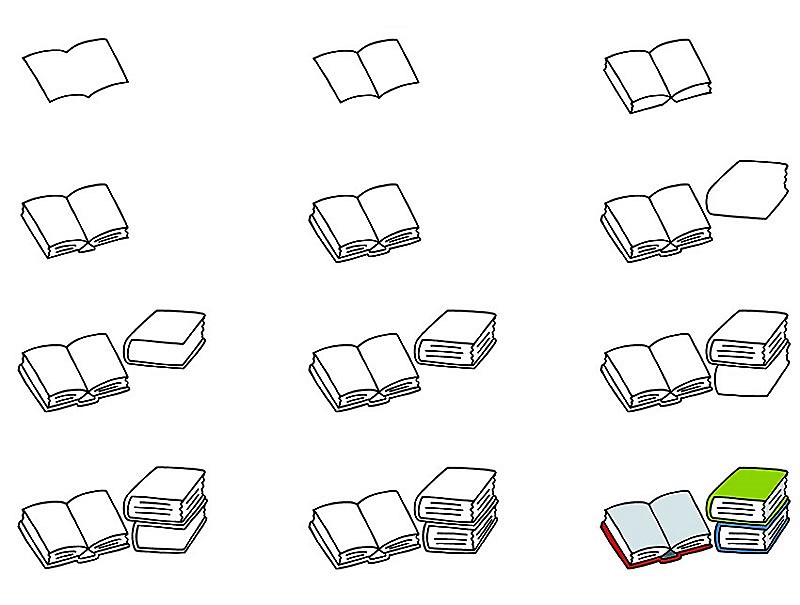 Desenhos de Pilha de livros