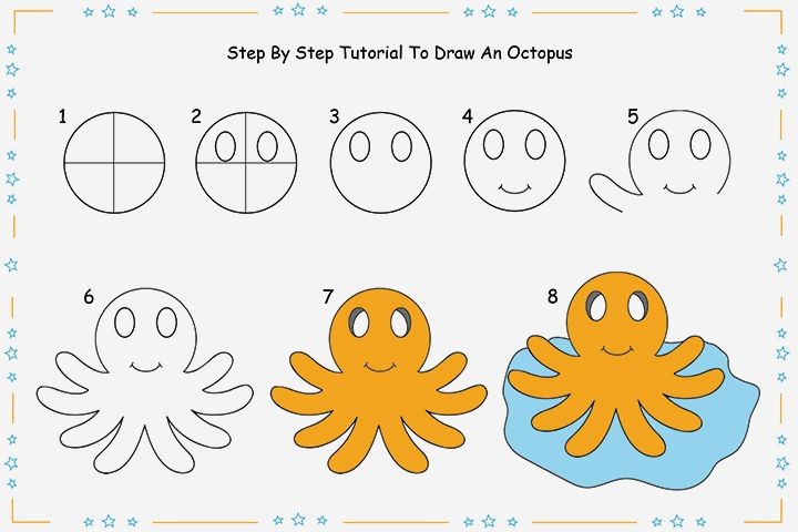 Desenhos de Polvo Amarelo