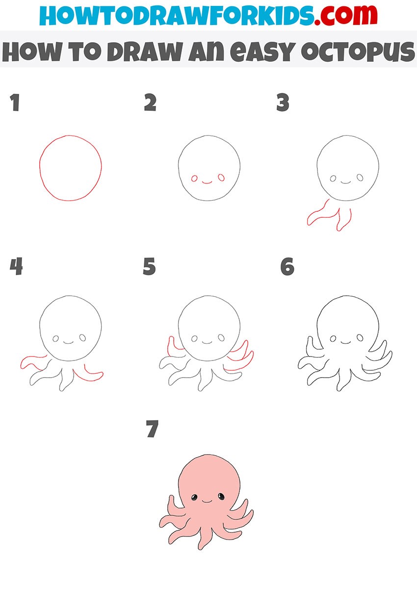Desenhos de Polvo fofo grátis