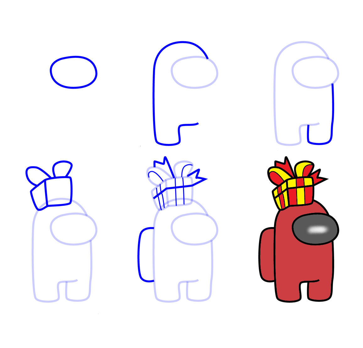 Desenhos de Presente Among Us