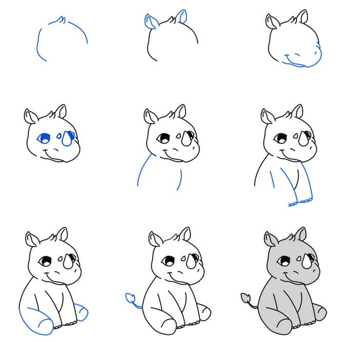 Desenhos de Rinocerontes