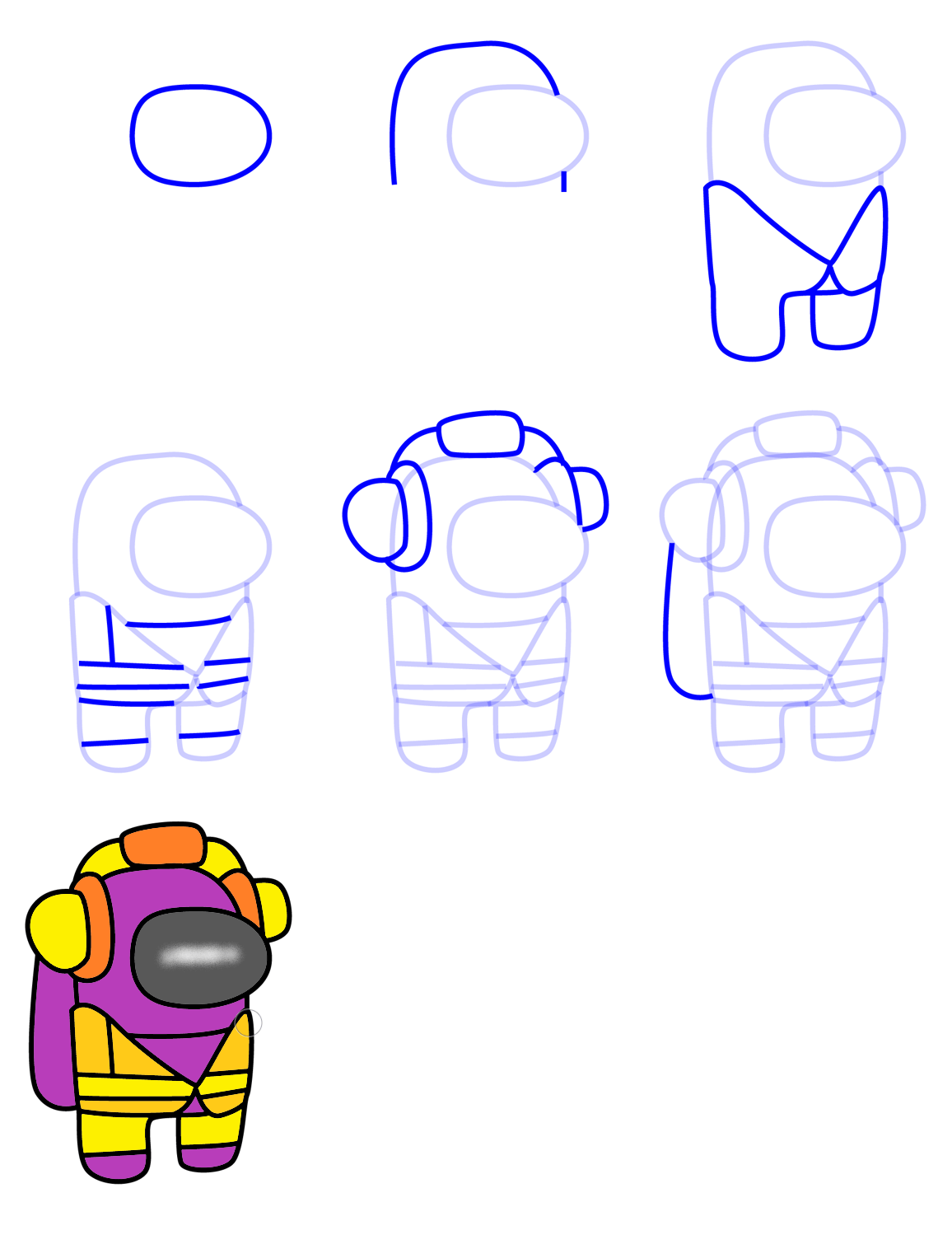 Desenhos de Skin linda de Among Us