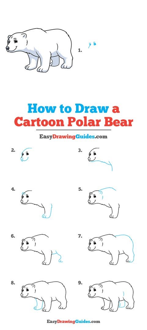 Desenhos de Sorriso de urso polar