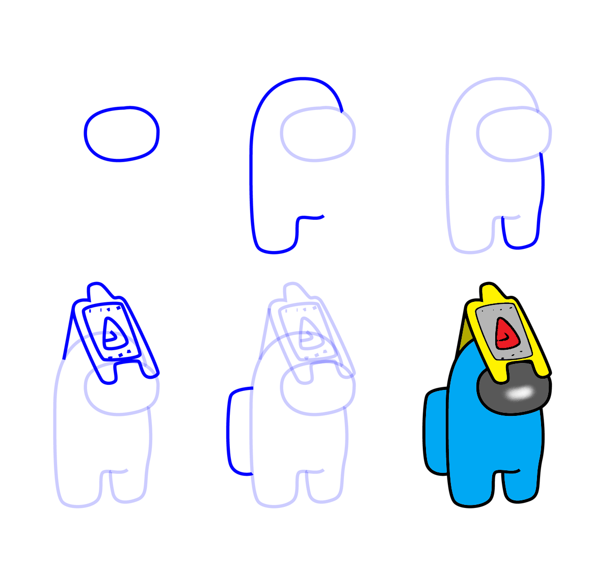 Desenhos de Trabalhador de Among Us