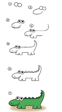 Desenhos de Um crocodilo