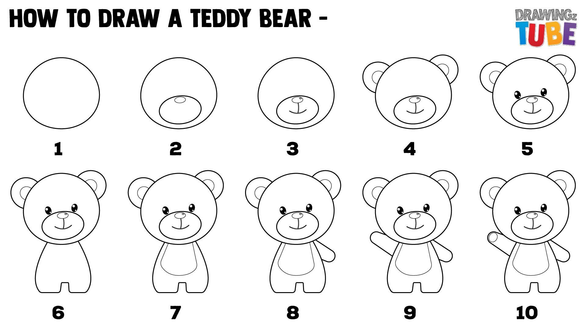 Desenhos de Um urso simples