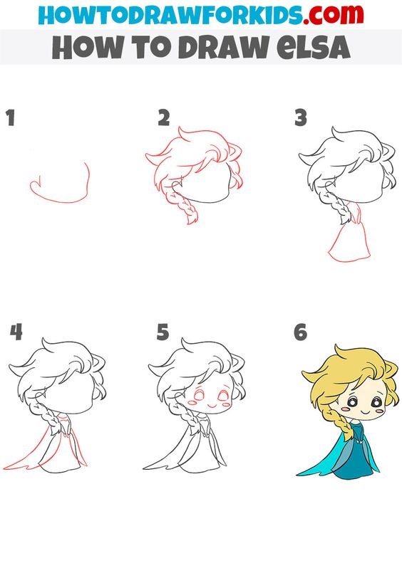 Desenhos de Uma linda princesa Elsa