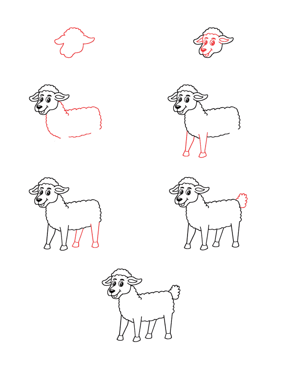 Desenhos de Uma ovelha