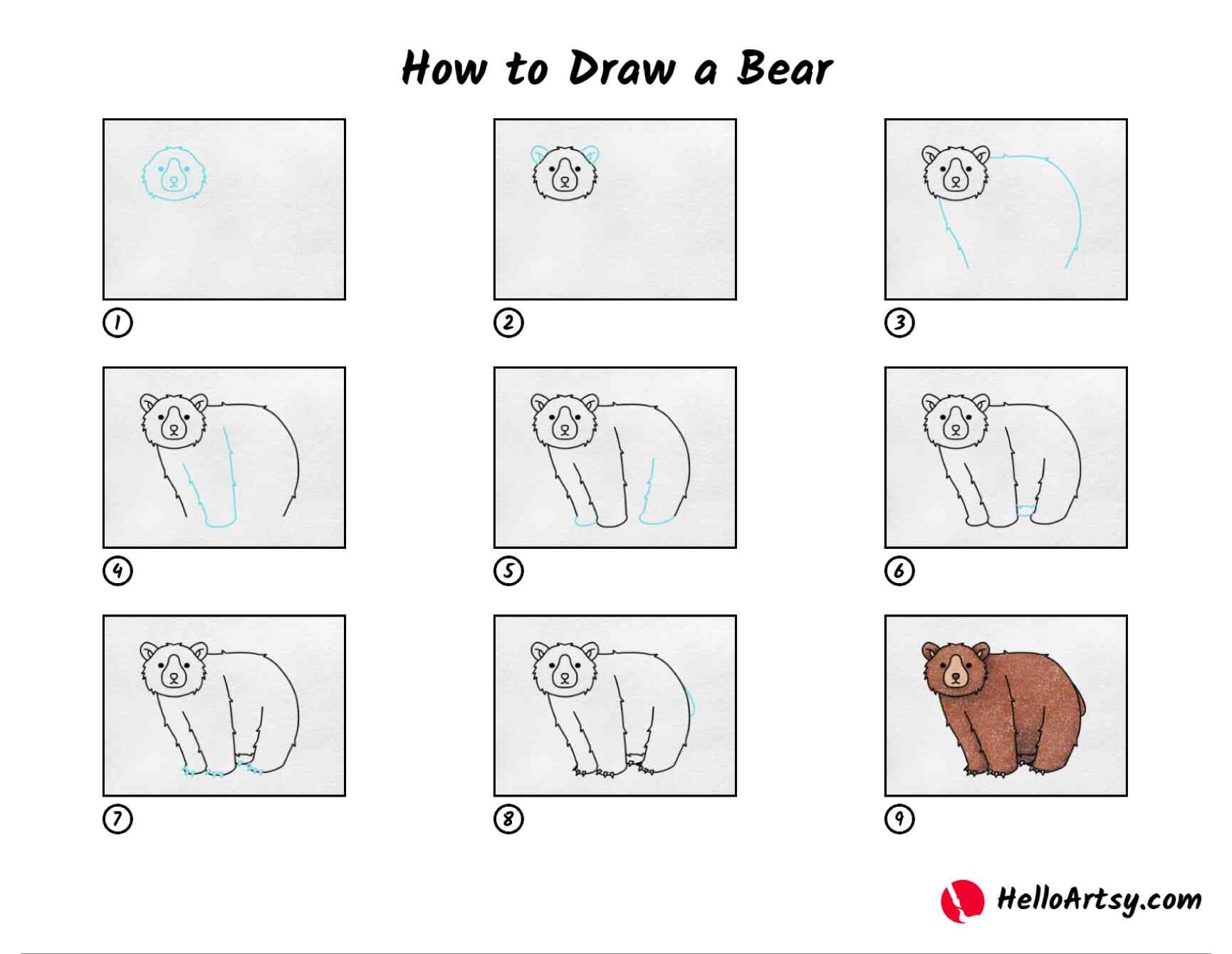 Desenhos de Urso Selvagem