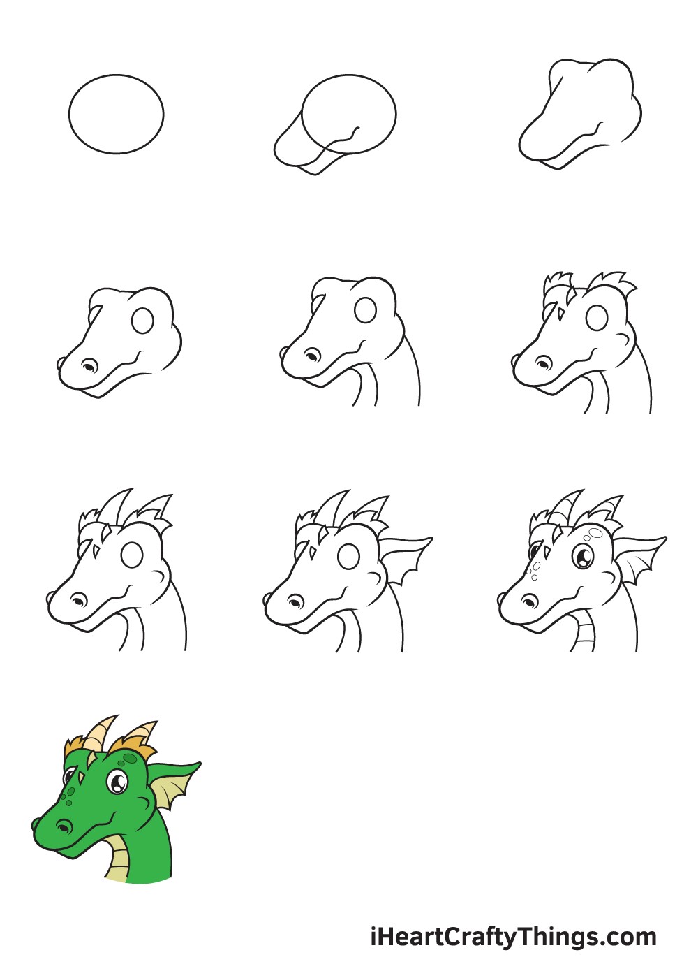 Desenhos de Cabeça de dragão