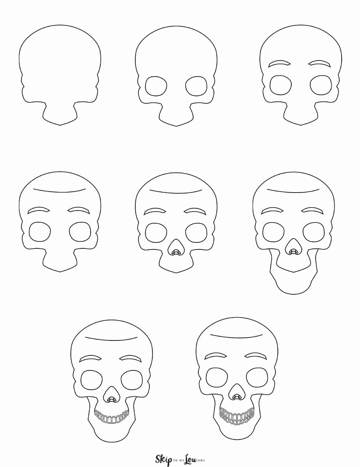 Desenhos de Crânio normal