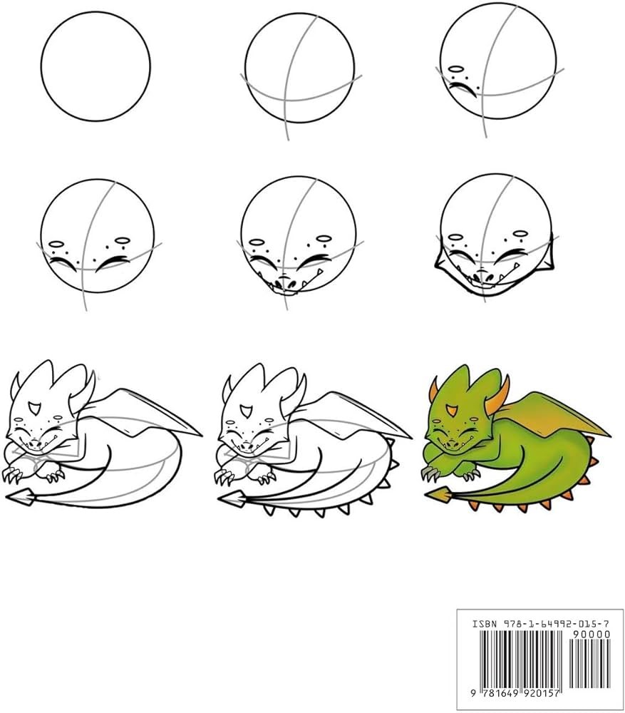 Desenhos de Dragão descansando