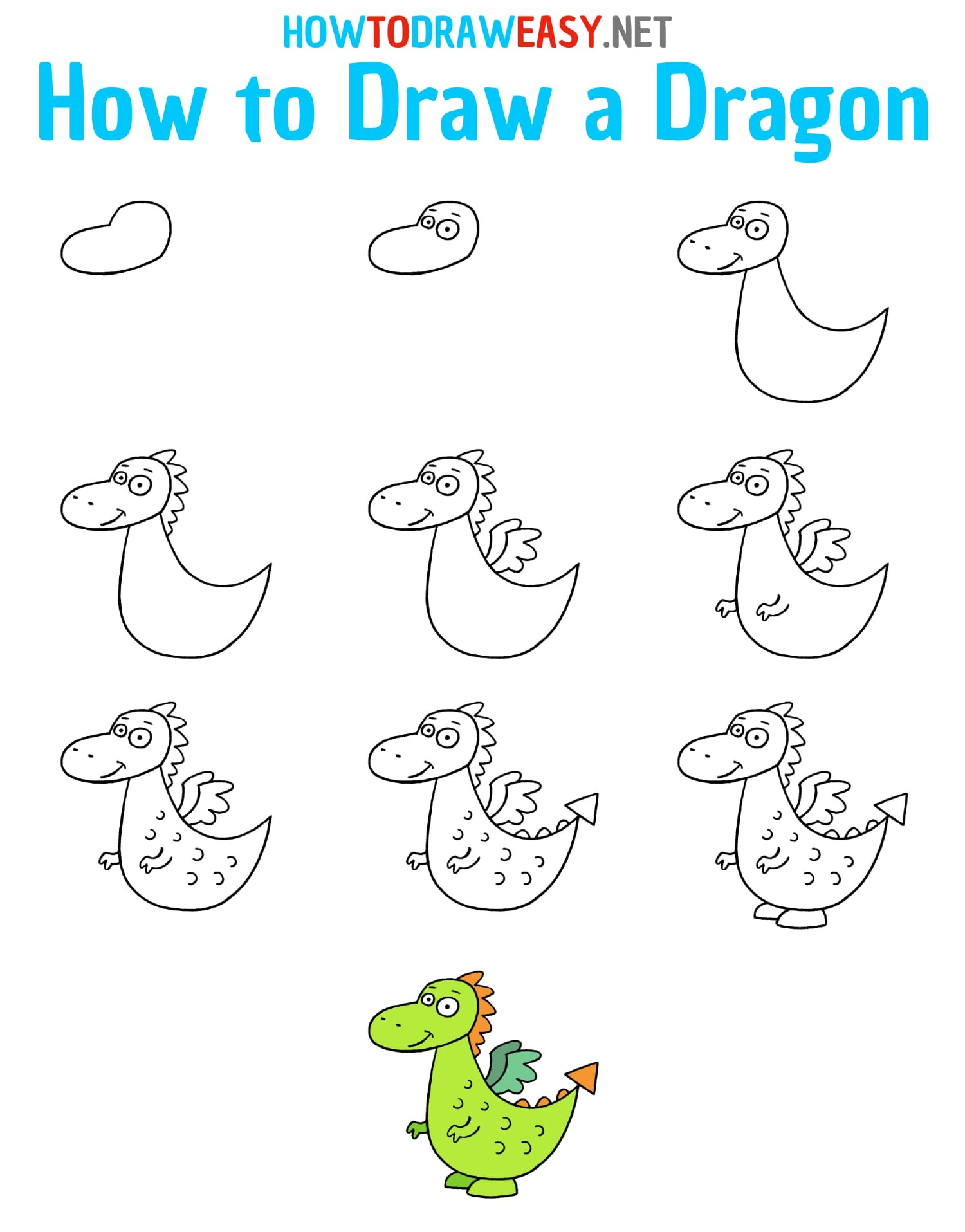 Desenhos de Dragão Verde